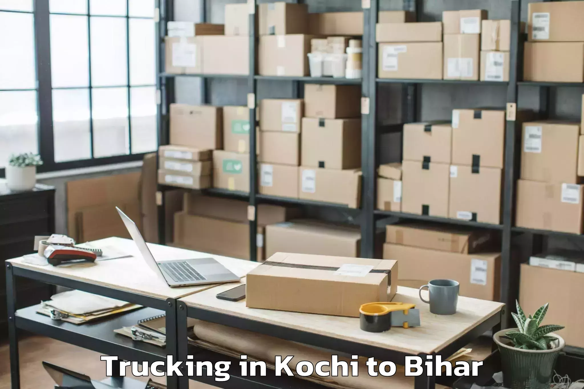 Hassle-Free Kochi to Korha Trucking